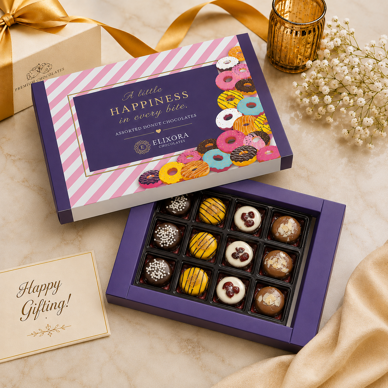 Assorted Donut Chocolate Gift Box for Corporate Gifting 3