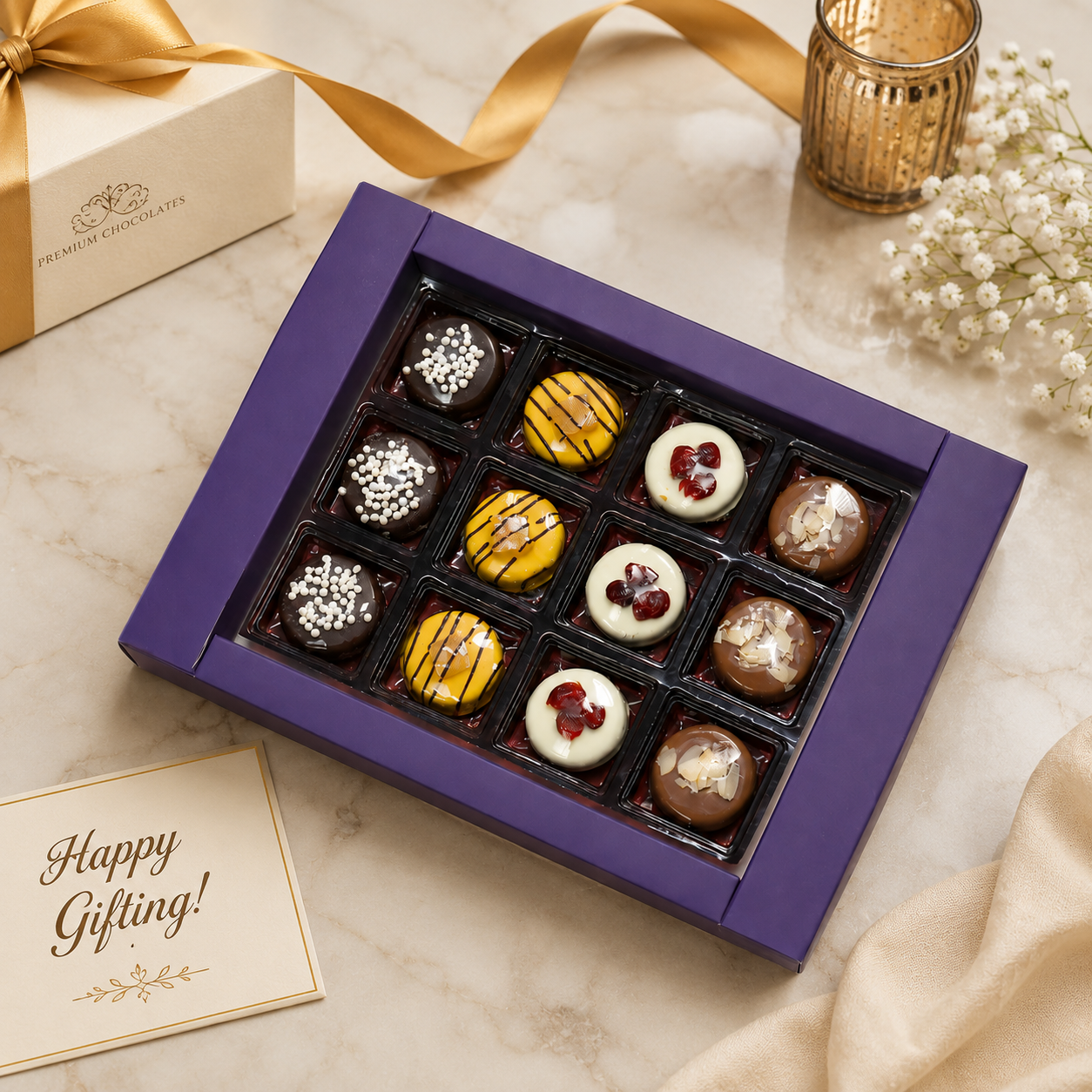Assorted Donut Chocolate Gift Box for Corporate Gifting