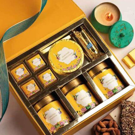 Hummingbird Festive Gift Box – Yellow
